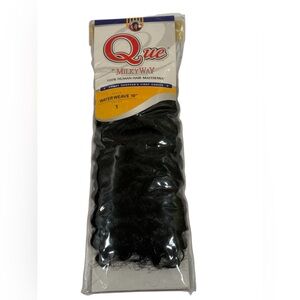 NEW Que by Milky Way Water Weave 10" Black Hair Extension